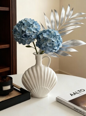 法式优雅贝壳造型花瓶摆件