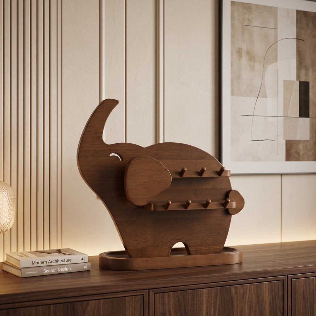 Elephant shaped jewelry storage dressing table ornaments