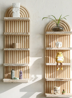 ins风装饰架墙面治愈氛围感