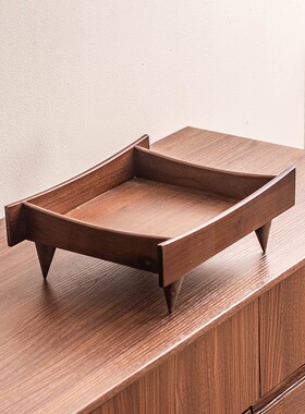 实木极简桌面首饰收纳盒摆件