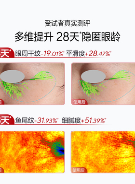 欧诗漫奢颜紧致抗皱眼霜提拉眼肌淡化细纹焕亮保湿官方旗舰店正品