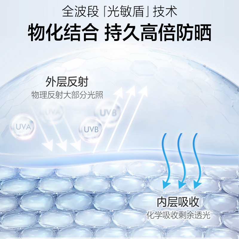 欧诗漫小光盾女面部隔离50倍防晒霜 osm欧诗漫浙江防晒霜