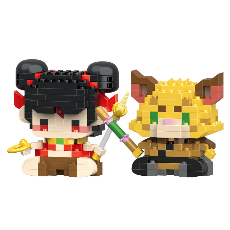 微小颗粒哪吒敖丙申小豹石矶娘娘公仔儿童礼物拼装积木玩具盲盒装,淘宝优惠券,粉丝福利购,淘宝优惠卷