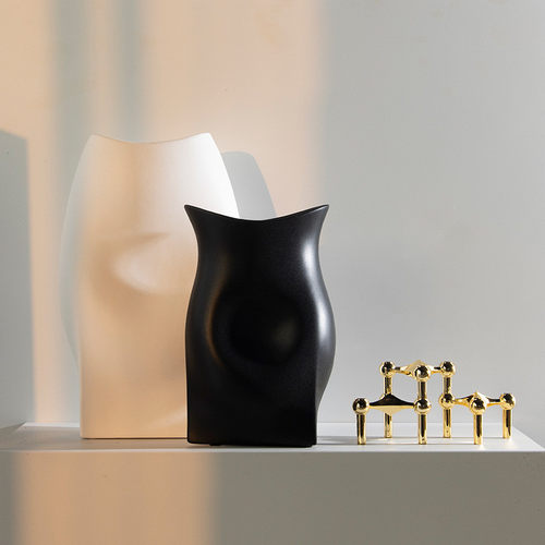 热销创意陶瓷花瓶现代简约卧室客厅玄关家居干花花器样板间售楼处 - 图1