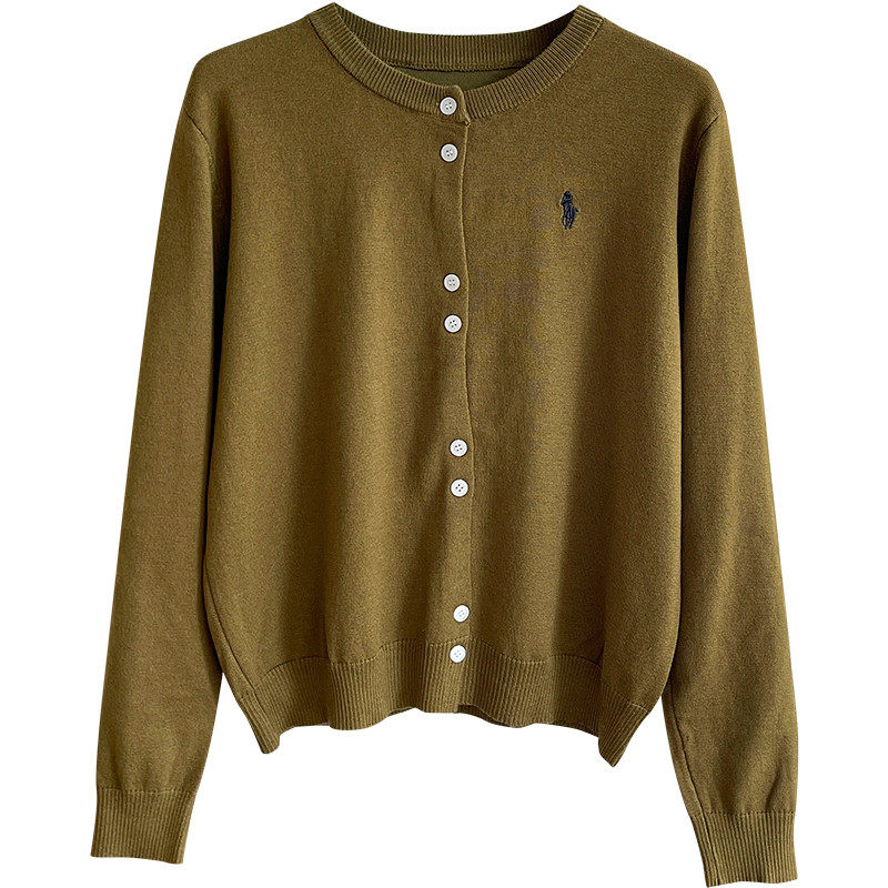 韩系软糯小马刺绣毛开衫女春条纹休闲百,淘宝优惠券,粉丝福利购,淘宝优惠卷