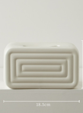 简约现代陶瓷花瓶家居白色花瓶陶瓷中式工艺品家居摆件纸盒花插