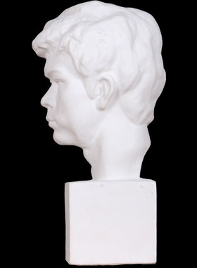 美术石膏人物头像尖嘴素描少年石膏像中国青年少年静物美术用品