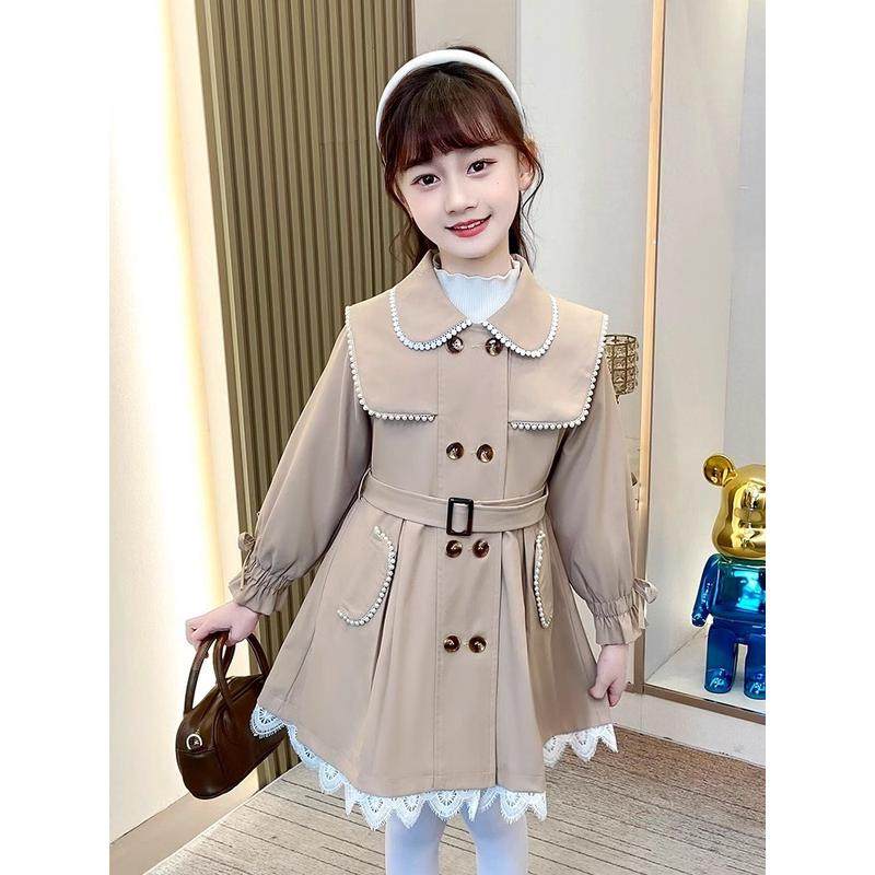 春秋款女风衣2024春装新款洋气英伦风中长款儿童,淘宝优惠券,粉丝福利购,淘宝优惠卷