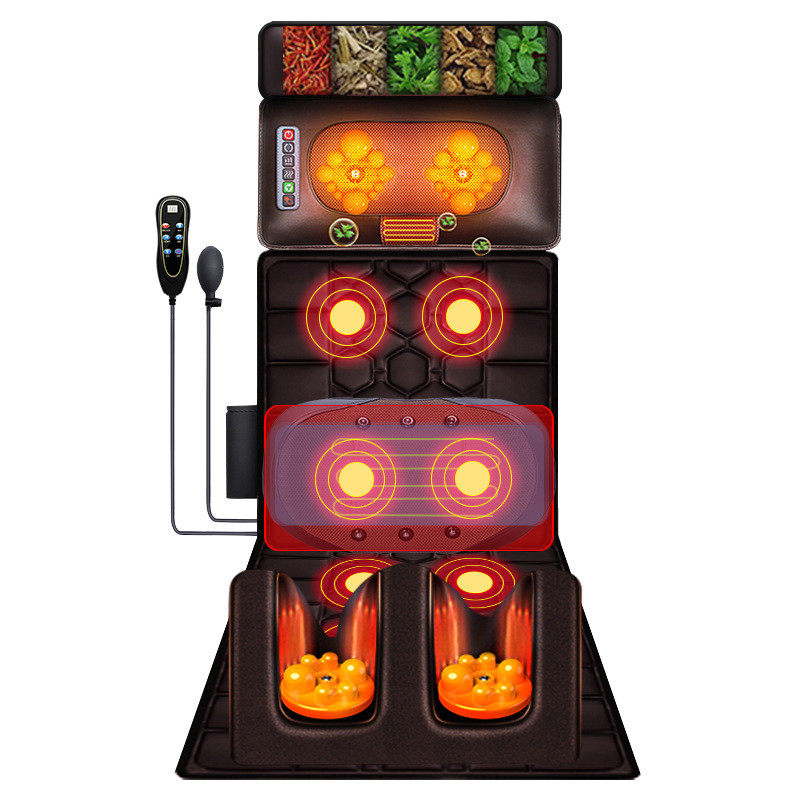 厂货多功能按摩床垫腰部颈椎按摩器全身按摩垫电动加热家用按摩器,淘宝优惠券,粉丝福利购,淘宝优惠卷