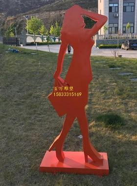 热销购物人雕塑商场步行街雕塑制定商场门口剪装饰摆件影人批发