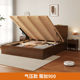 Fully solid wood bed 1m 8 double bed household bedroom simple modern oak bed 1.5 apartment single bed frame 2m