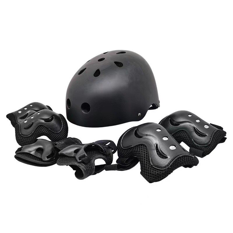 儿童轮滑护具梅花头盔安全帽护膝护手骑行平衡车滑板溜冰专业防护,淘宝优惠券,粉丝福利购,淘宝优惠卷