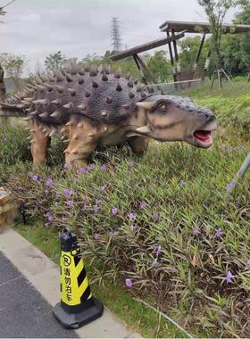 热销厂家玻璃钢雕塑恐龙动态恐龙谷装饰设计可做摆件恐龙世界策划