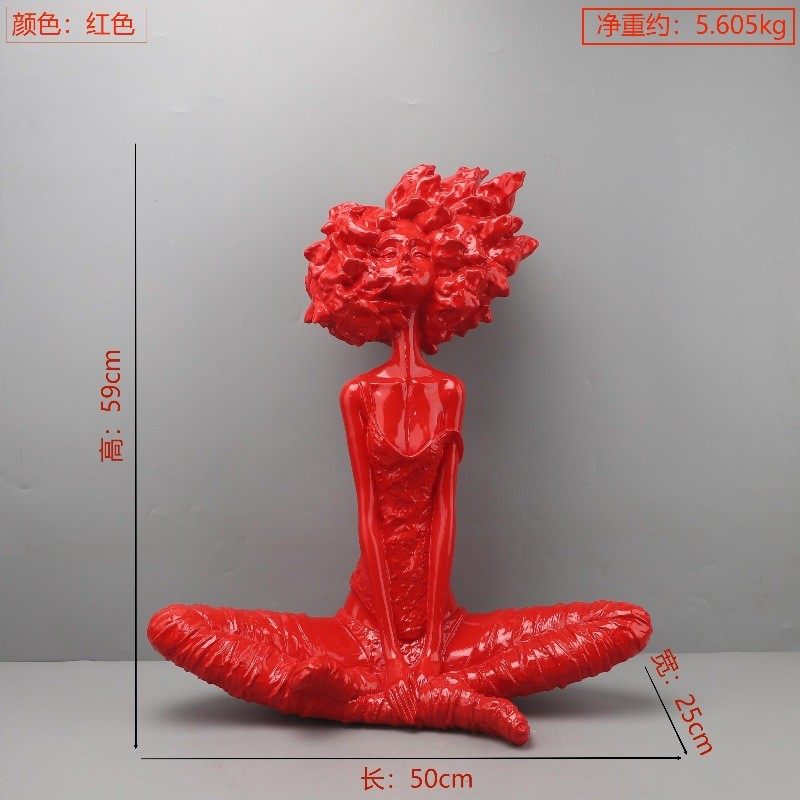 现代简约创意人物雕塑摆件树脂样板间电视柜客厅玄关家居软装饰品,淘宝优惠券,粉丝福利购,淘宝优惠卷