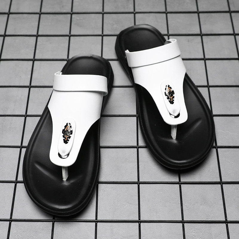 2025新款凉鞋男皮沙滩鞋男士人字拖鞋男夏季休闲外穿开车拖鞋男潮,淘宝优惠券,粉丝福利购,淘宝优惠卷