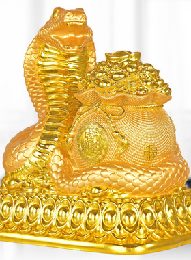 金蛇存钱罐储蓄罐中式客厅装饰品送长辈生日乔迁礼品生肖年吉祥物