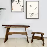 Новый китайский стиль, гуцинь из обожженного дерева павловнии, пианино, стол гуцинь, табурет из дерева павловнии, резонансная коробка, съемный портативный антикварный стол и стулья