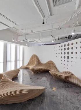 厂家直供实木圆球拼接工艺雕刻过道楼梯口落地造型组合摆件手工