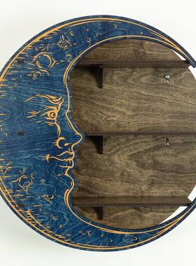 新款手工木质水晶花架挂件摆件收纳架展示架装饰工艺品