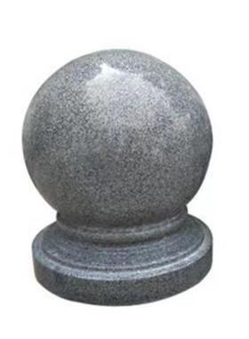 挡车石球圆球花岗岩石挡车石大理石广场石墩子路障头球门墩门柱球