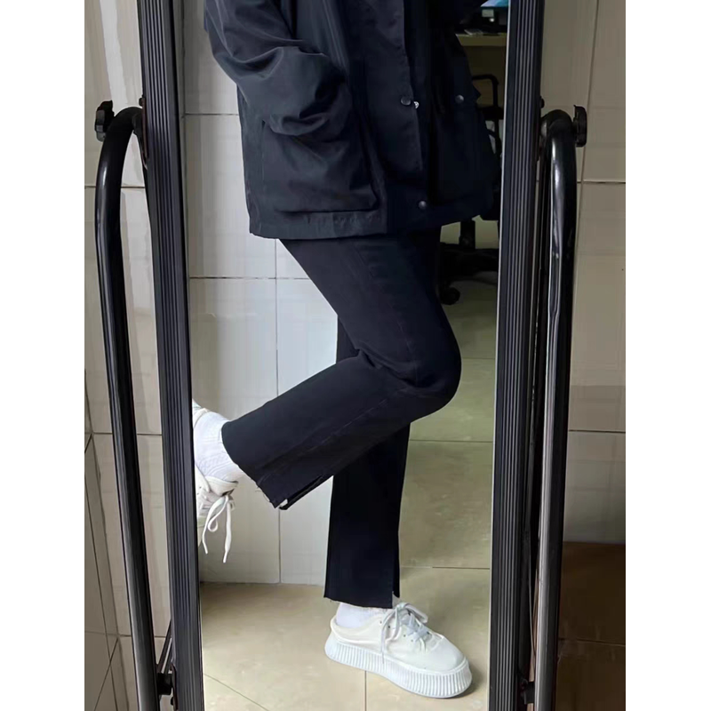 300斤特大码女夏季新款胖mm侧边开叉学生显瘦九分直筒,淘宝优惠券,粉丝福利购,淘宝优惠卷