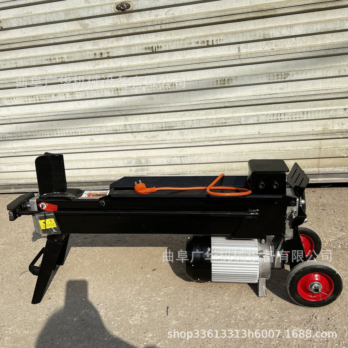 热销劈柴家用农村电动劈柴全自动机劈木头可移动自动劈木机 - 图0