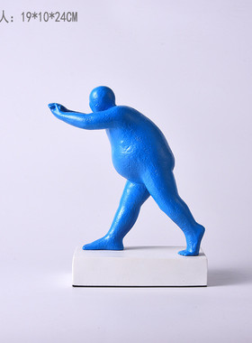 北欧推人书房摆件软装样板间售楼部客厅儿童书档人物雕塑装饰品