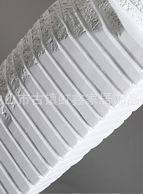 热销现代简约客厅售楼处花瓶树脂白色样板房花器摆件家居软装饰品