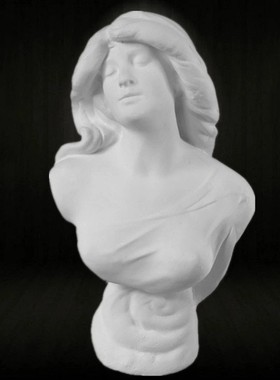 批发美术教具石膏头像素描写生器材西洋石膏几何体批发少女石膏像