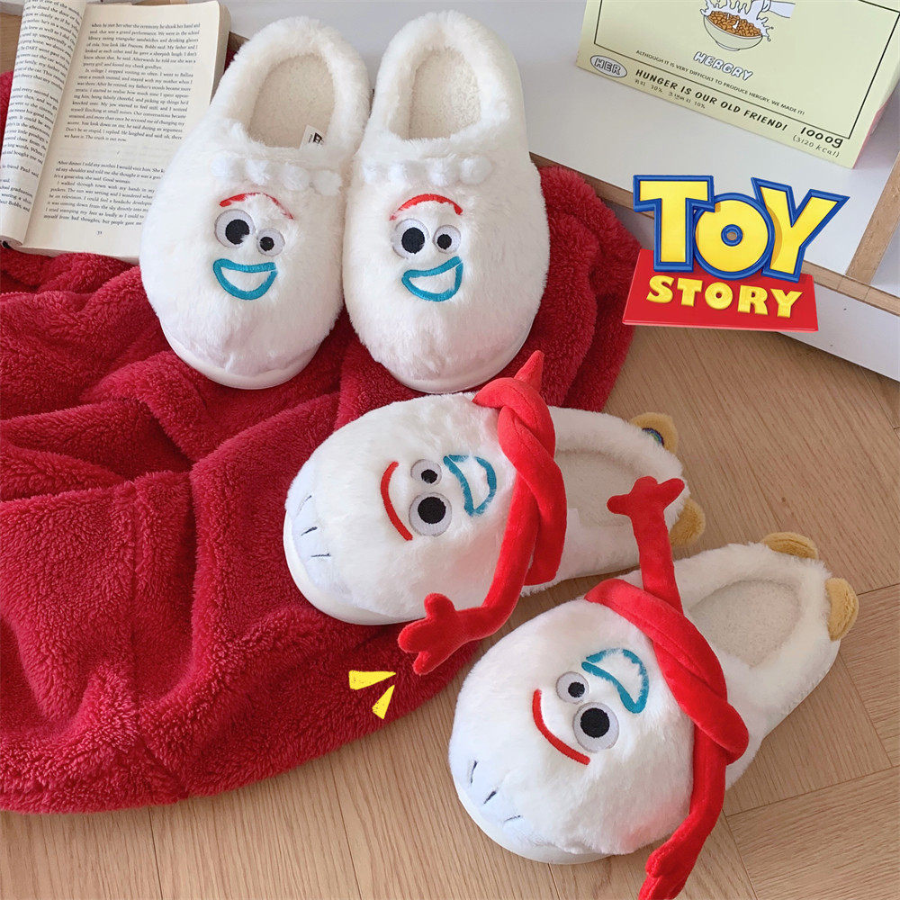 细细条 可爱玩具总动员叉叉情侣毛绒棉拖鞋2024新款冬季居家,淘宝优惠券,粉丝福利购,淘宝优惠卷