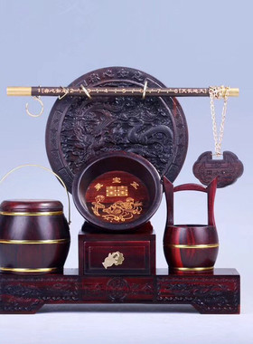 红酸工艺品孙桶 木质同心锁称心如意  嫁妆礼品 厂家木质枝子批发