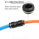 Black PU direct-through quick connector 4 6 8 tracheal plug PG16-14 equal diameter PV10 elbow diameter transformer PVG12-8