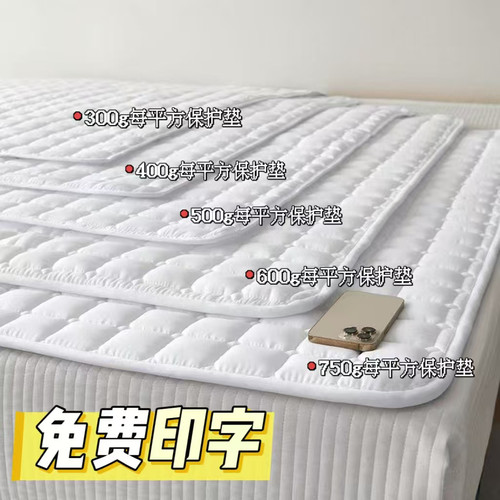 宾馆酒店床上用品 床垫保护垫 防滑保洁保护垫加厚床护垫民宿褥子 - 图0