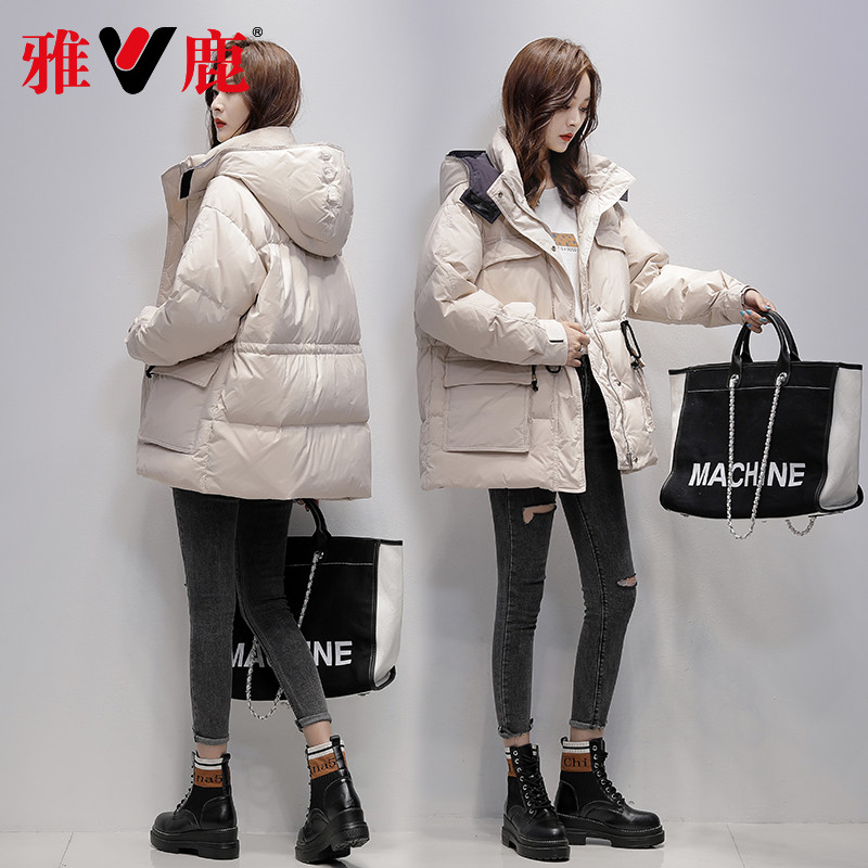 雅鹿 年新款羽绒服女中长款收腰休闲收腰东大门反季特卖 2020 雅鹿 年新款羽绒服女中长款收腰休闲收腰东大门反季特卖 2020
