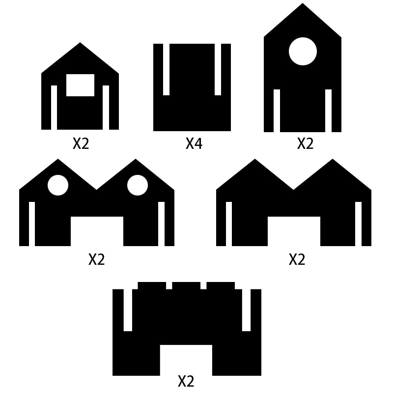 ins爆款儿童益智玩具房子积木拼插搭建建筑大师木制想象专注力3岁 - 图1