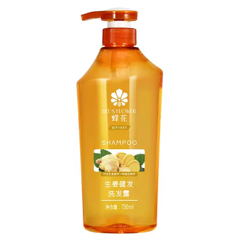 蜂花洗发水生姜精华无硅油丰盈蓬松洗发露强韧亮泽去油改善断发 图片 5