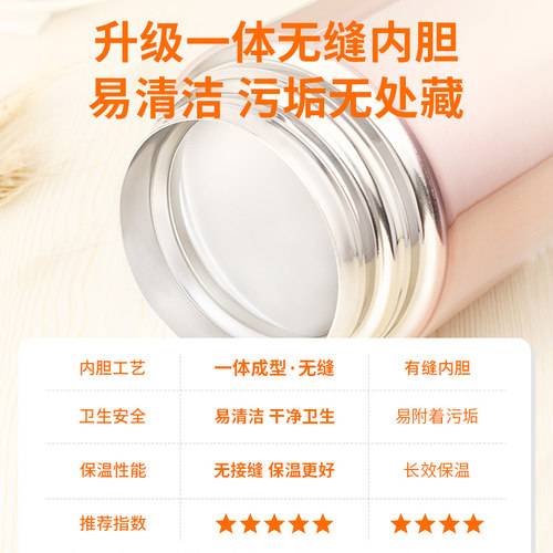 哈尔斯保温饭盒女焖烧杯316不锈钢304闷烧壶学生粥桶上班带饭餐盒 - 图3