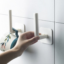 Hook Powerful Load Bearing Viscose Free to punch Kitchen Mucus Hook Wall-mounted Wall Hung Hanger Bathroom Wall no-mark paste
