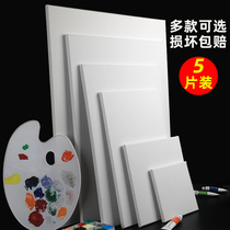 oil painting frame oil painting cloth drawing material practice flax blank drawing board inner frame oil painting paint tool drawing material solid wood strip propylene pure cotton water powder crewy canvas with frame beginners big size