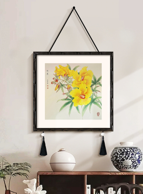 苹果树客厅挂画手绘植物油画