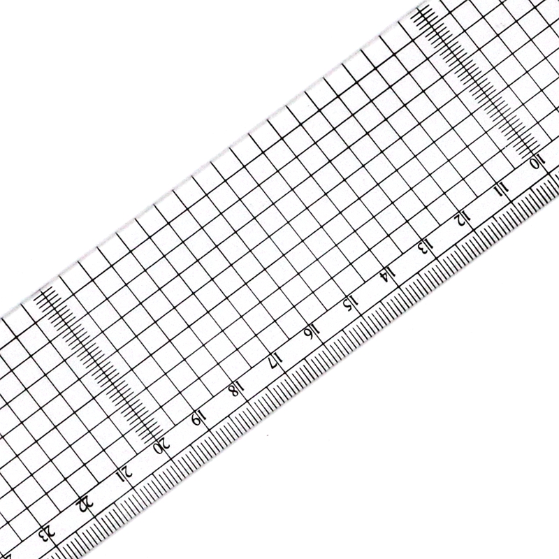 有机方格槽尺 动漫尺动漫直尺20cm30cm50cm动漫格子尺 绘图网格尺 - 图0
