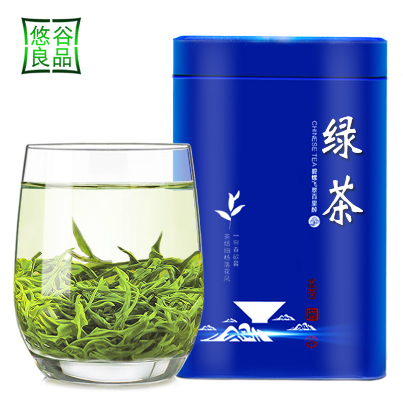 悠谷良品旗舰店新茶叶绿茶毛尖茶高山云雾茶日照充足春茶袋装散装浓香型1斤0