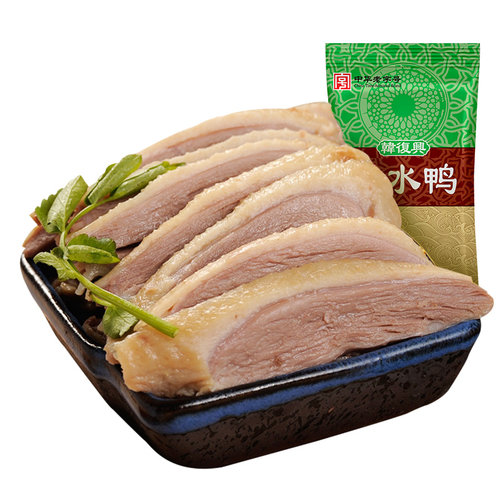 韩复兴盐水鸭490g正宗南京特产咸水鸭卤味熟食小吃下酒菜开袋即食 - 图0