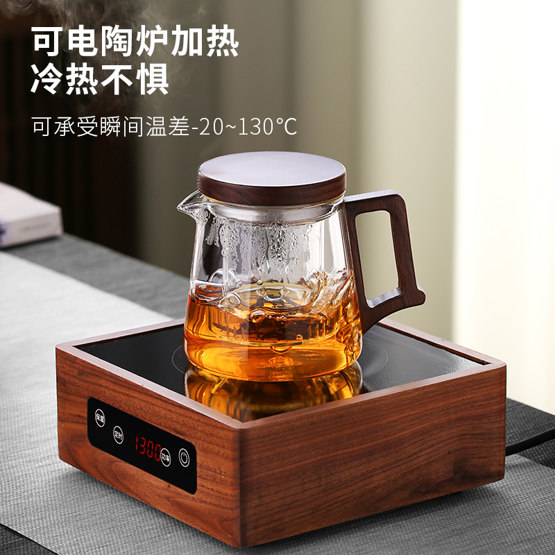 玻璃泡茶壶家用耐高温茶杯过滤办公室花茶一人饮茶具家用高档加厚
