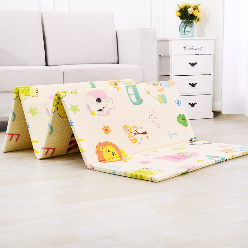宝宝爬行垫加厚可折叠 婴儿童爬爬垫家用泡沫地垫 客厅游戏毯拼接 - 图2