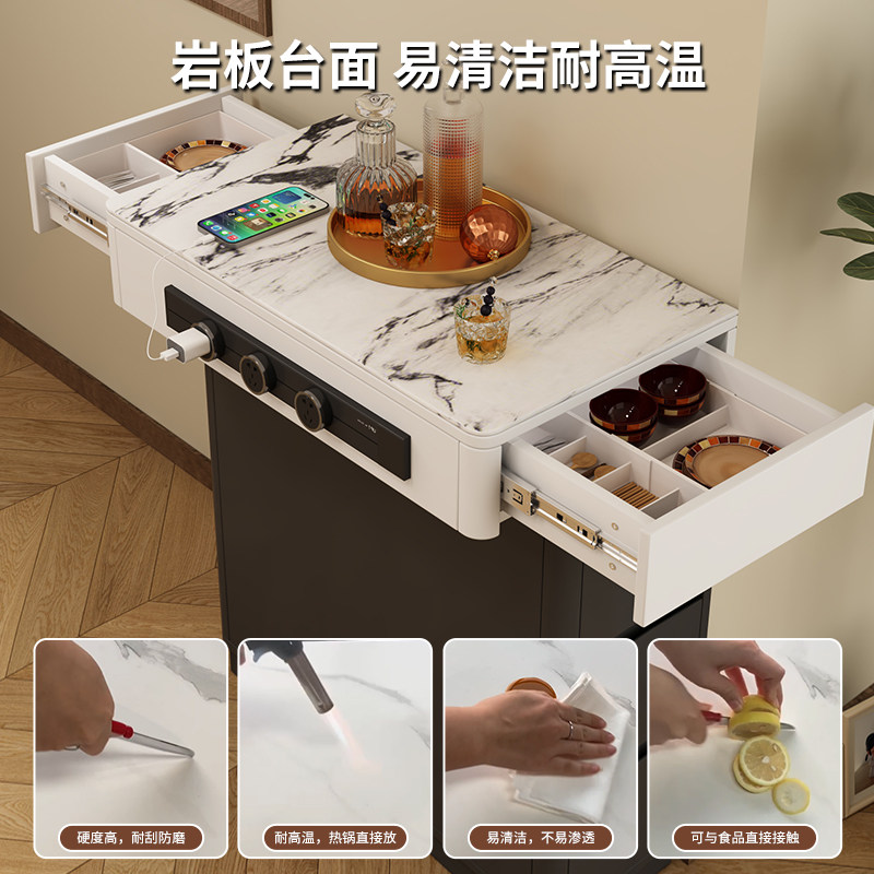 岛台柜单独可移动新款现代简约小户型极窄导台厨房储物柜定制现货,淘宝优惠券,粉丝福利购,淘宝优惠卷