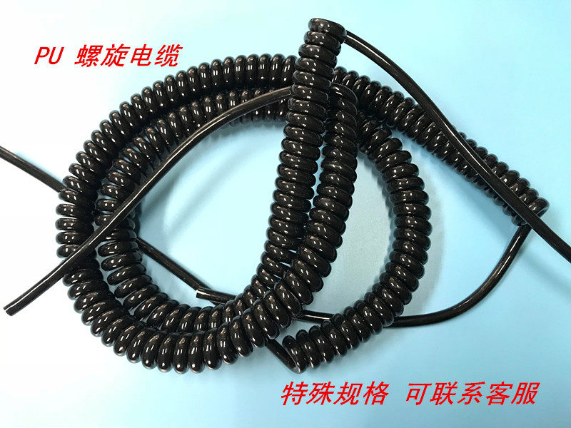 弹簧线 螺旋电线  伸缩电线 电源线 2芯X0.5 3芯4芯5芯6芯7芯8芯,淘宝优惠券,粉丝福利购,淘宝优惠卷