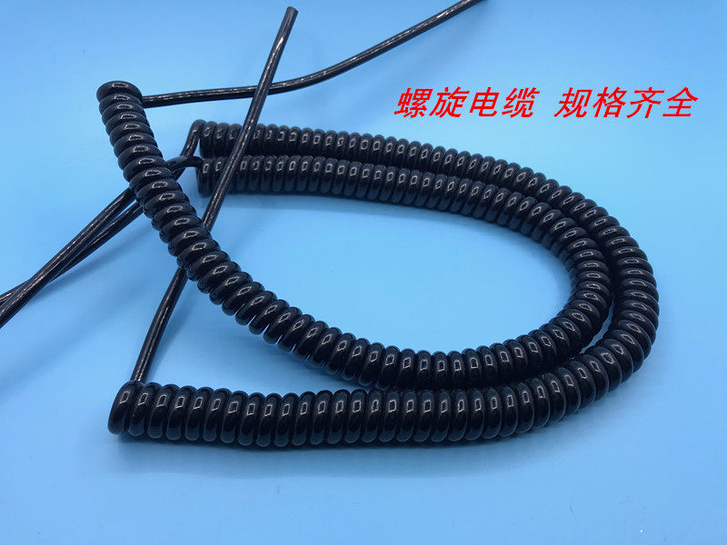 弹簧线 螺旋电线  伸缩电线 电源线 2芯X0.5 3芯4芯5芯6芯7芯8芯,淘宝优惠券,粉丝福利购,淘宝优惠卷