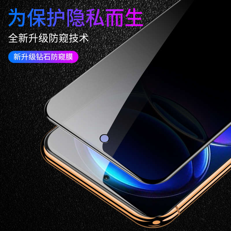 适用红米Note12Pro钢化防窥膜noto十二手机防窥膜note12全屏覆盖redmi防偷窥小米全包防摔pr0+防指纹保护贴膜 - 图2