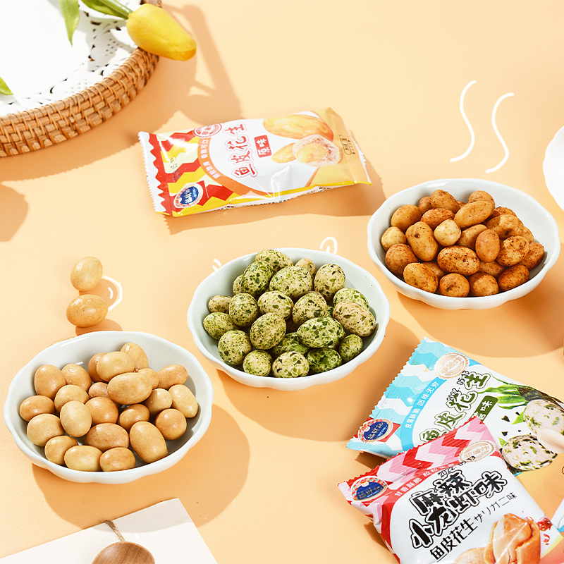 福财记吊炉鱼皮花生500g